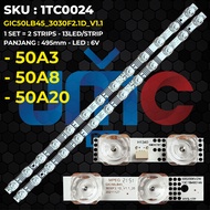 Backlight TV TCL 50 Inch 50A3 50A8 50A20 GIC50LB45-3030F2.1D-V1.1