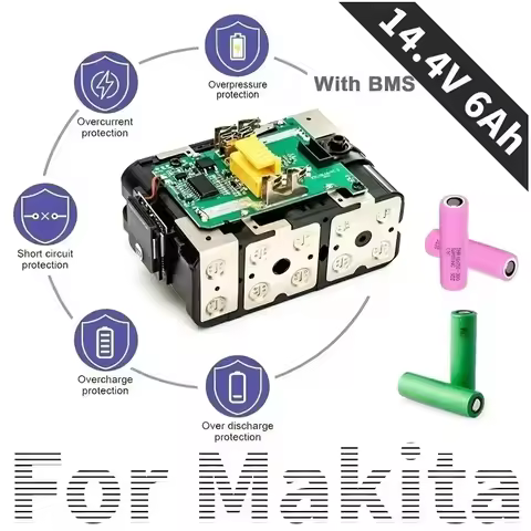 For Makita 14.4V 4ah 5ah 6ah with Li-ion Battery Charger With LED Display