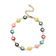 Evil Eye Anklet Bracelet, Evil Eye Jewelry, Beaded Bracelet LENGTH 23 cm+4cm extension chain