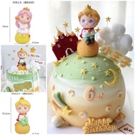Ready stock - Planet prince/princess cake topper decoration