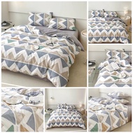 Set Chăn Ga Gối Cotton Organic Hoa Nhí Vintage 100% Cotton Nhập Khẩu Cao Cấp 4 Món