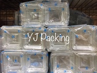 (บรรจุ 100 ใบ / แพ็ค) กล่องพลาสติกใส BP00S(PET) สำหรับใส่ขนม เบเกอรี่