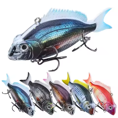 VIB Hard Fishing Lures 9cm 32g Lifelike Design Dynamic Swimbait Vibration Sinking Winter Sea Fishing