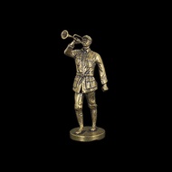 Red Army Eight-Road Army Warrior Commander Brass Real Statue Red Revolutionary Army Desktop Ornament