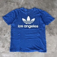 Kaos Oblong Unisex Pria Wanita Adidas Los Angeles Original Size L