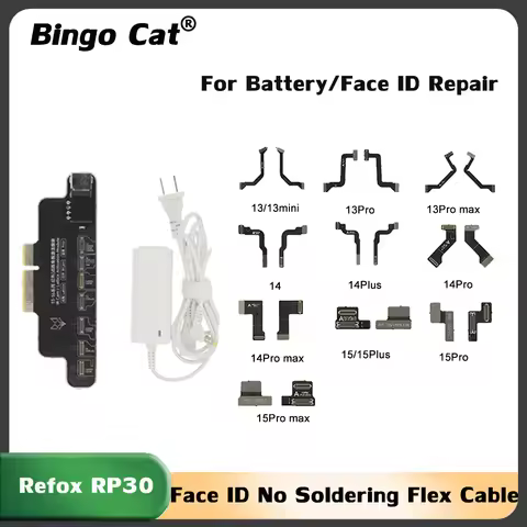 Refox RP30 No-Soldering Face ID Repair Flex Cable for iPhone X 11 12 13–15 Dot Matrix Repair Module