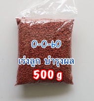 ปุ๋ย สูตร 0-0-60 เร่งลูกบำรุ่งผล สร้างแป้งเพิ่มน้ำหนักเพิ่มความหวาน  ขนาด 1 กิโล 500 กรัม