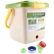 12L Compost Bin Recycle Composter Aerated Compost Bin PP Organic Homemade Trash Can Bucket Kitchen G