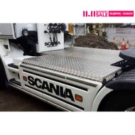 ชิ้นส่วนเสริม Tamiya 1/14 แผ่นตกแต่ง แผ่นกันลื่น ชิ้นส่วนเสริมสำหรับรถโมเดล Scania สำหรับผู้ชายและผู