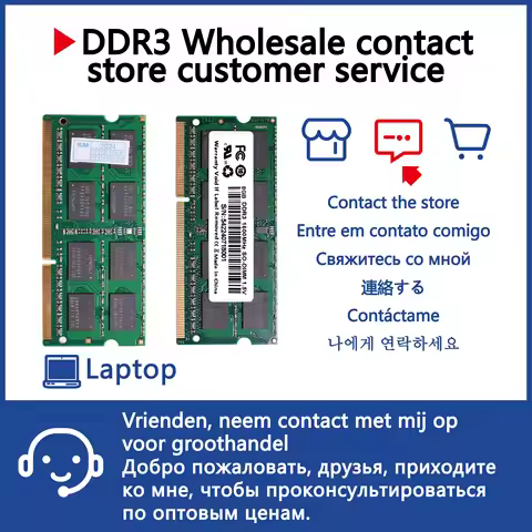 Ymeiton Laptop DDR3 Memory Laptop DDR3 1333MHz 1600MHz 4GB 8GB SO-DIMM Green RAM DDR3 204Pin 1.5v La