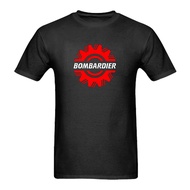 Bombardier Ski Doo Snowmobiles Logo Mens Black Tshirt