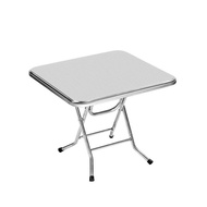 Table Chair Household Square Folding Table Modern Simple Dining Table Stainless Steel Square Table O