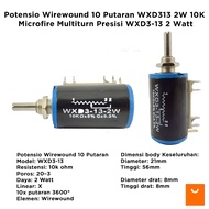 Wirewound Potentiometer 10 Rotation WXD313 2W 10K Microfire Multiturn Precision WXD3-13 2 Watt