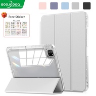 GOOJODOQ ipad casing For iPad Case Air 4 5 3 Pro 11 10th 9th 8th 7th Gen Case with Pencil Holder Cle