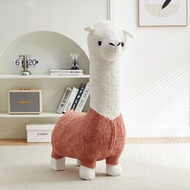 Trendy Llama Stool Seat Living Room Floor Decoration Moving House Gift for Girls Cute Handmade Plush