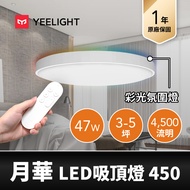 易來Yeelight 月華LED智慧彩光吸頂燈450 YLXD027