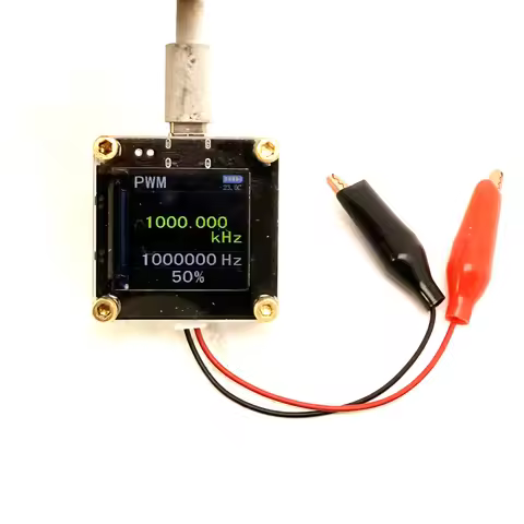 5Hz~100M Digital Frequency METER 1.3inch LCD Display PWM Frequency Signal Generator 5V Voltage Measu