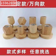 Taoyuan Shipment e27 Lamp Holder Screw Creative Solid Wood Household Ceiling Ceramic Base Universal 