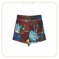 KLOSET Printed Pants With Pockets (RS20-P002) กางเกงขาสั้นผ้าพิมพ์ลาย