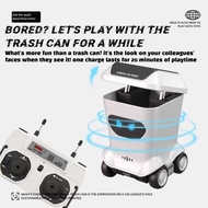 Fun Mini RC Trash Can Toy Cool Interactive Gadget for Children Teens Office Desk Decoration