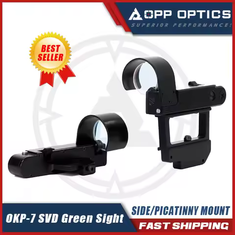 OKP-7 SVD Green Dot Sight Tactical Hunting Scope Reflex Optic with Storage Bag Fits 20mm Picatinny R