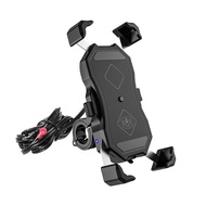 Motorcycle Phone Holder 15W Wireless Charger USB QC3.0 Fast Charging Bracket Bike Smartphone Stand 3