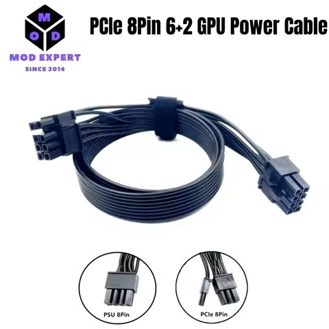 6+2 PCIe 8Pin GPU Power Cable for Corsair RM1000x, RM850x, RM750x, RM650x Type 4 RM-x Series Modular