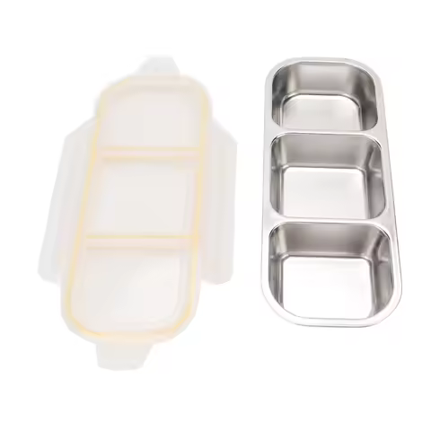 Outdoor Camping Stainless Steel Lunch Box Leakproof Lunch Container Portion Control Lunch Case Freez