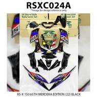 Cover Set Rapido RSX 150 Honda 65TH Merdeka Edition (22) Black Color RSX150 Accessories Motor RS-X 1