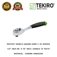 TEKIRO 1/2 INCH RATCHET HANDLE 10 INCH RUBBER HANDLE RACHET HANDLE KOTREK HANDLE Socket Wrench Handl