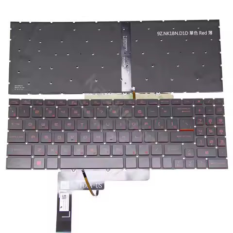 Rus Keyboard for MSI Crosshair 15 15-A11U 15-B12U B12UEZ GF66 MS-1582 GF76 GL76 GL66 MS-17L1 MS-17H3