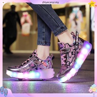Childrens shoes with light-emitting shoes double-wheeled Heelys unisex roller skates size 27-39