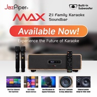JazPiper Max 2.1 Family Karaoke Soundbar Build-in Subwoofer with 2 x Wireless Microphone - 1 Year SG