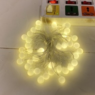 (Cắm Usb) Đèn Led Trang Trí Cherry Ball 6 mét 40 Bóng Tròn Không Tỏa Nhiệt Màu Vàng Decor Noel Tết C