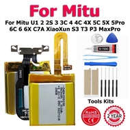 ZWD752728H ZWD632832H ZWD732932H ZWD732932H Battery For Mitu U1 2 2S 3 3C 4 4C 4X 5C 5X 5Pro 6C 6 6X