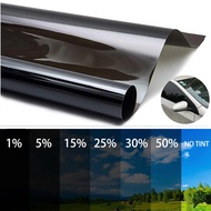 50CMX3M Black Car Window Foils Tint Tinting Film Roll Car Auto Home Decorate Window Glass Film Solar UV Protector Window Sticker Films