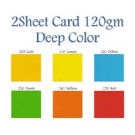 A4 120gsm 2 sheet card 100 Pieces (dark color) A4 hard paper/ 120gsm A4 wedding card/