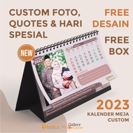 KALENDER MEJA 2023 CUSTOM KALENDER DUDUK 2023 CUSTOM KALENDER DESAIN