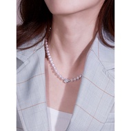 Liufu Jewelry Pearl Necklace Mother Style Freshwater Pearl Female Ag925 Silver Necklace Price F87DSN