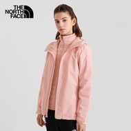 The North Face北面三合一冲锋衣女户外保暖棉内胆冲锋外套5B1X 3ZH/粉色 XL