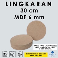 30 cm circle - 6 mm MDF - MDF board wooden MDF board/