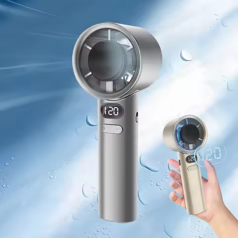 M11 Mini Portable Handheld Fan 120 Level Wind Speed Adjustable USB Rechargeable Bladeless Small Fan 