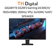 GIGABYTE GS25F2 Gaming Monitor 24.5INCH/1920x1080/FHD-200Hz/IPS/2xHDMI/1xDP/SPEAKER/BLACK