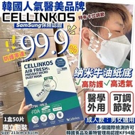 🌟現貨🌟 韓國 🇰🇷醫美大牌 - FFP2 Cellinkos Air Fresh 4層高防護納米牛油紙底KF94口罩！