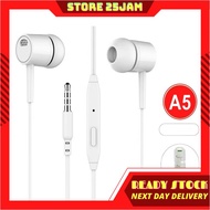 A5 Stereo Earphone Hi-fi Audio Earphone Gaming Earphone