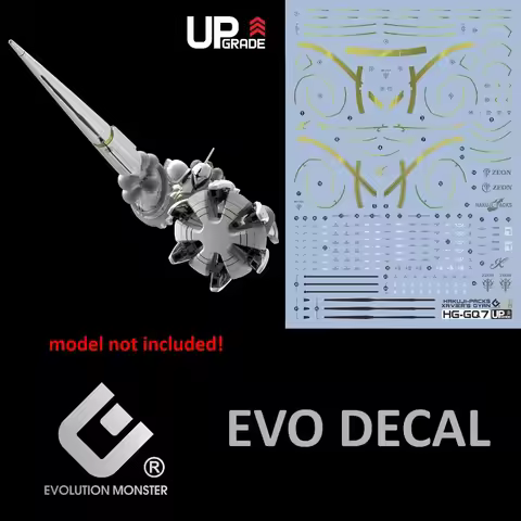EVO Decal HG-GQ7 for HG 1/144 MS-15/H XAVIER'S GYAN HAKUJI-PACKS GquuuuuuX Water Sticker Hobby DIY M