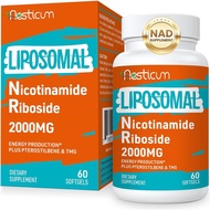 2000 MG Nicotinamide Riboside, NMNH Supplement Alternative, Liposomal NAD Nicotinamide Riboside Supp