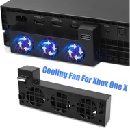 USB Cooling fan Compatible with Xbox One X Console，Cooling System with 3 Cooling Fans and 2.0 USB Port for Xbox One X