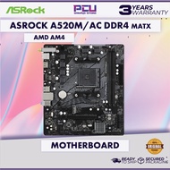 ASROCK A520M/AC DDR4 (AM4) MATX MOTHERBOARD (3 Years Warranty)