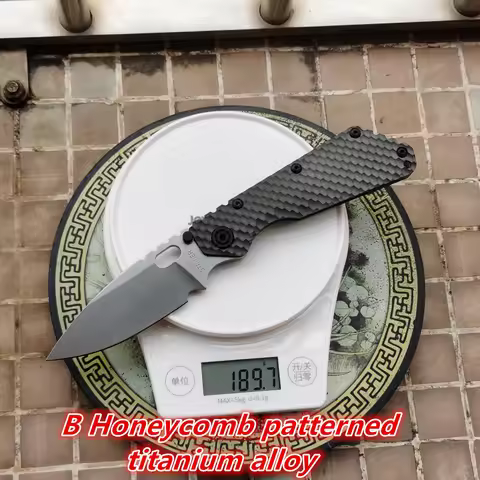 JUFULE Knife Carve Strider Logo SMF Titanium Carbon Fibre AUS10 Copper Washers Folding Utility Campi